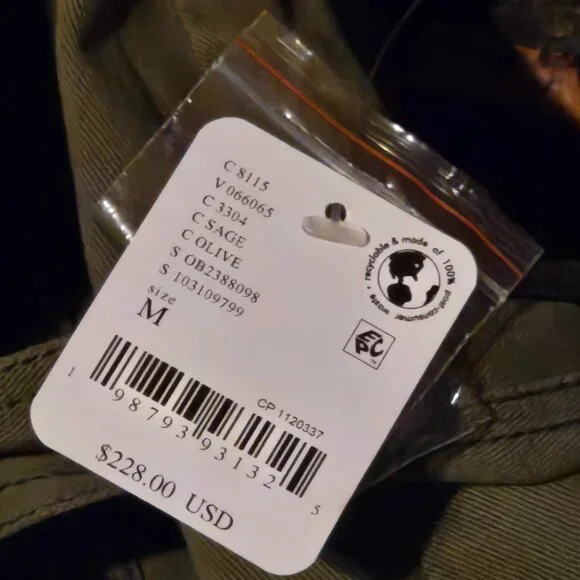 Free People We The Free Jonah Safari Jacket M NWT - Picture 4 of 5